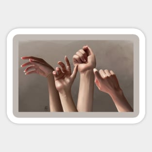 Reaching Out Sticker